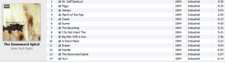 Nine Inch Nails - The Downward Spiral